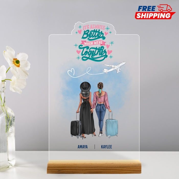 Customized Acrylic Friend, Family Photo, Souvenir, Travel Souvenir,Sister, Gift, Birthday,Holiday Souvenir, Acrylic Plexiglass Decoration