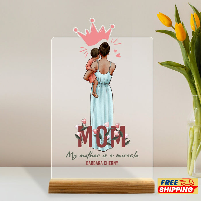 Personalized Acrylic Mother's Day Photo Stand, Souvenir,Friend, Sibling,Special Gift,Family Gift,Birthday, Mom,Acrylic Plexiglass Decoration