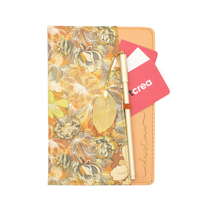 Personalized Flower Bound Notebook, Botanical Notebook, Flower Notebook, Gift For Her, Striped Writing Diary, Gift Idea,Diary Notebook