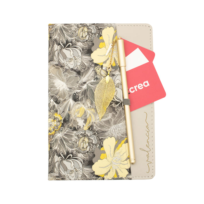 Personalized Flower Bound Notebook, Botanical Notebook, Flower Notebook, Gift For Her, Striped Writing Diary, Gift Idea,Diary Notebook