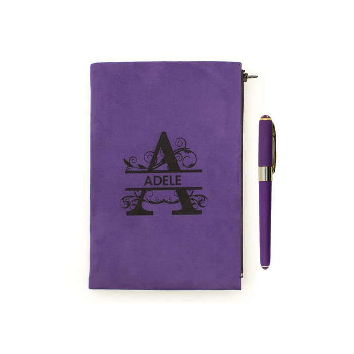 Customizable Notebook Set, Business Card Holder and Pen Set with Zipper, Special Gift , Daily Notebook, Gift Set,Memory Notebook Set