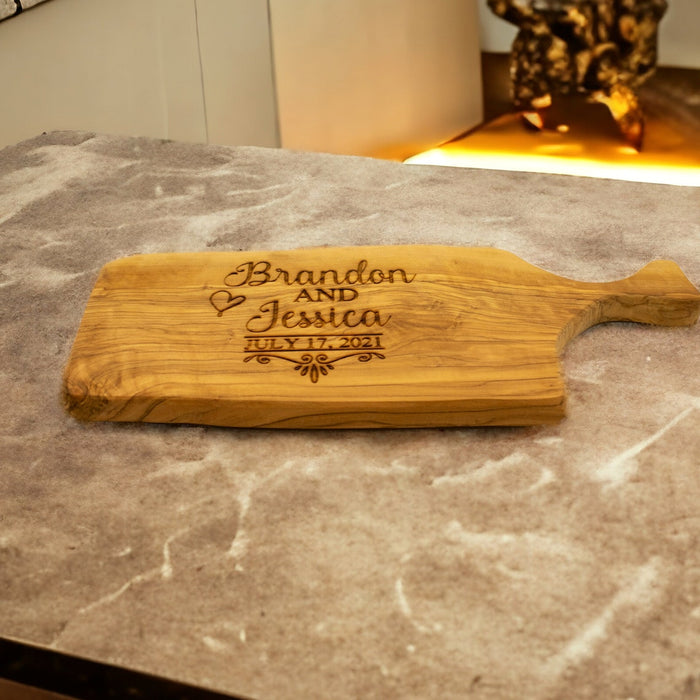 Personalized Cutting Board, Presentation Board,Personalized Wedding Gift, Olive Wood Board, Cutting Board, Engraving Embroidered Custom Gift