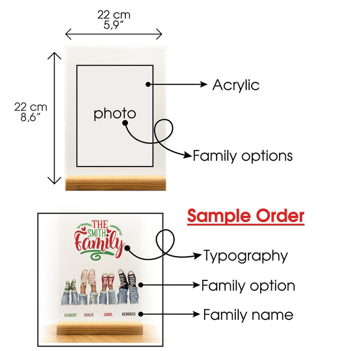 Personalized Acrylic Photo Stand, Family Photo,Wedding, Souvenir, Invitation, Birthday, Transparent Acrylic Plexiglass Table Top Decoration