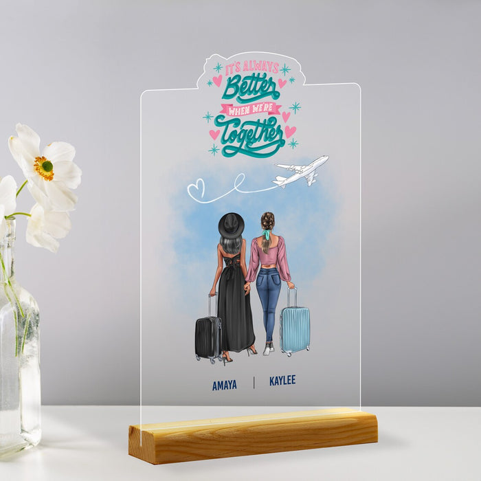 Customized Acrylic Friend, Family Photo, Souvenir, Travel Souvenir,Sister, Gift, Birthday,Holiday Souvenir, Acrylic Plexiglass Decoration