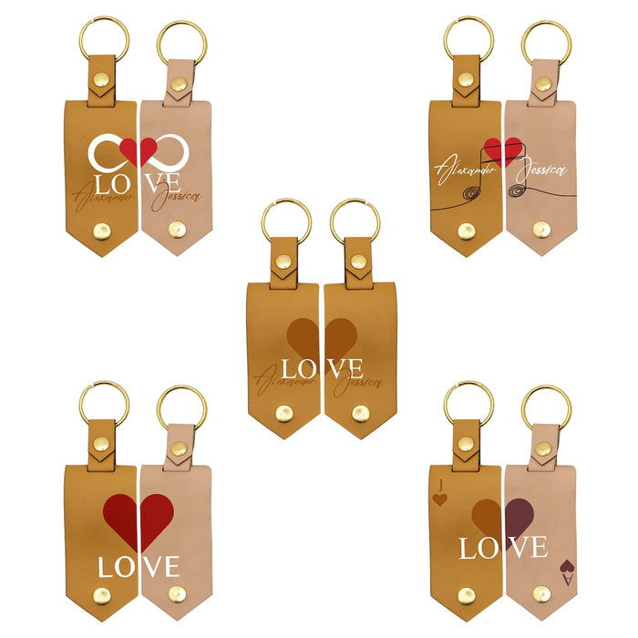 Personalized Printed Photo Keychain Set, Customized Keychain, Personalized Gift, Valentine's Day Photo Keychain, Valentine's Day Gift